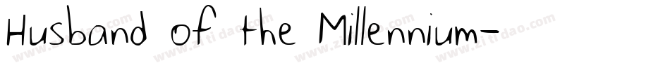 Husband of the Millennium字体转换